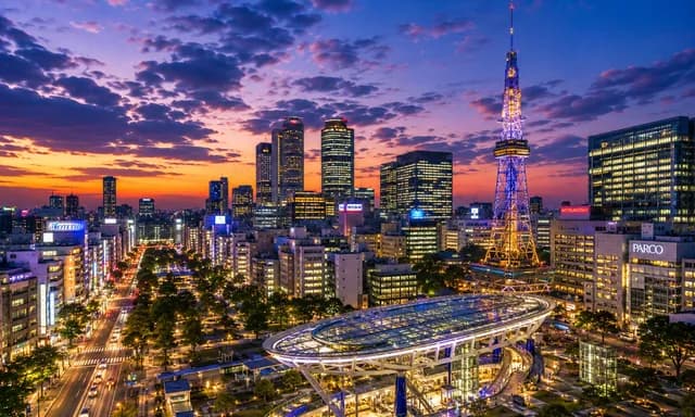 Aichi at dusk