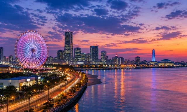 Chiba at dusk